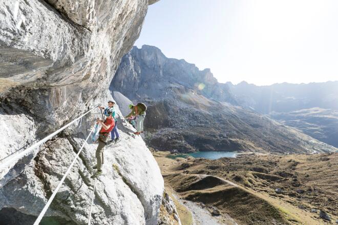 Familien-Klettersteig Partnunblick