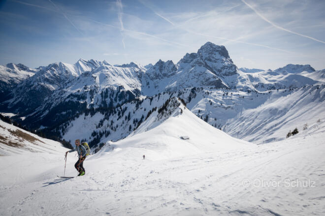 Prachtkulisse im Kleinwalsertal: Der Widderstein