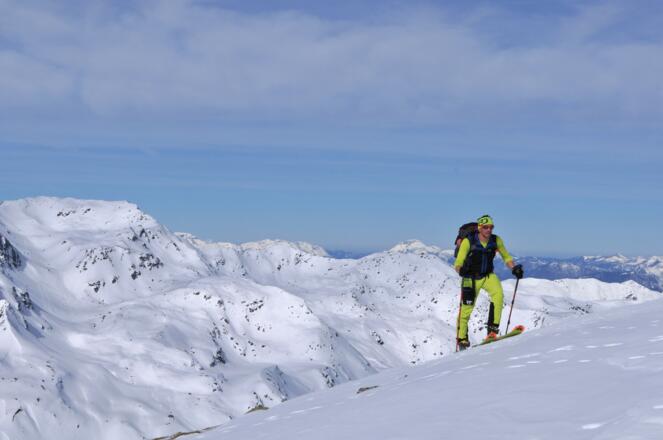 Anstieg Kröndlhorn, Blick zum Schafsiedel