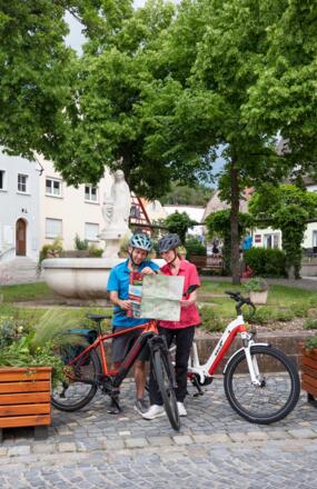 Radfahrer in Abenberg