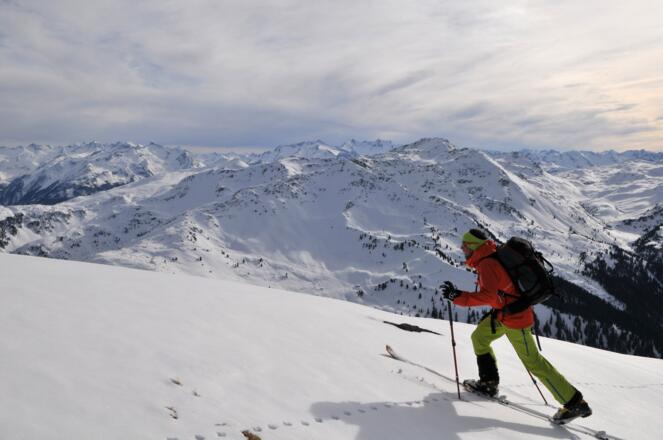 Steinbergstein, Blick auf Schneegrubenspitze
