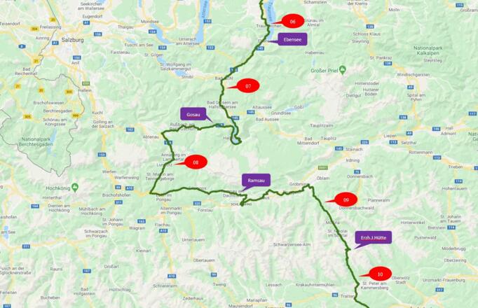 Pilgerradetappen von Ebensee bis Sölkpass