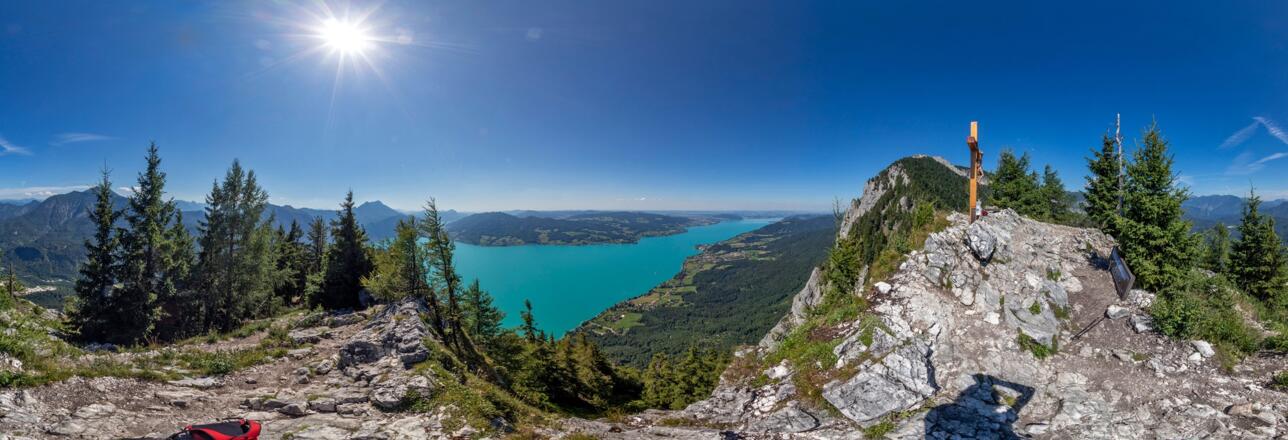 360°-Panorama vom Mahdlgupf (1261 m).