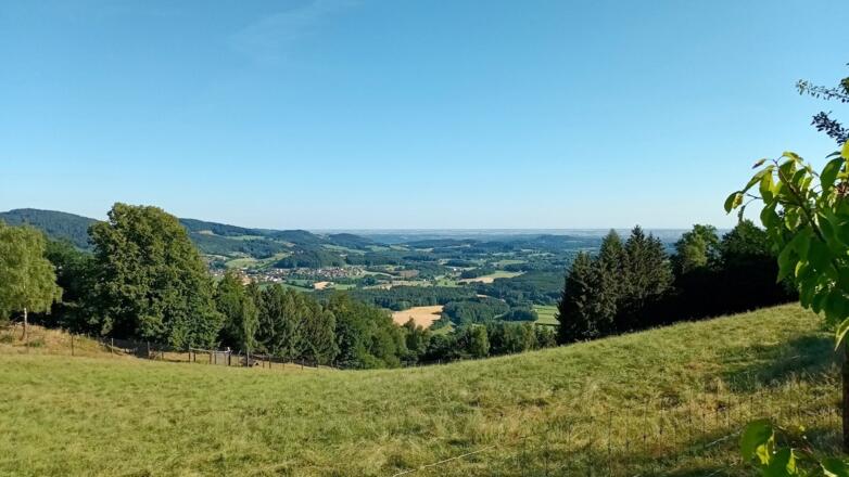 Sicht von Blumern nach Haibach