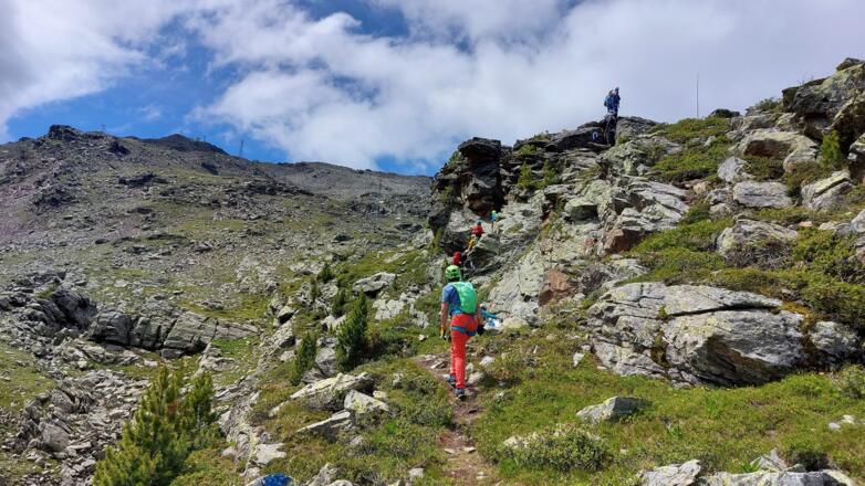 Kurze Gehpassage, dann kommt eine besonders originelle Stelle!