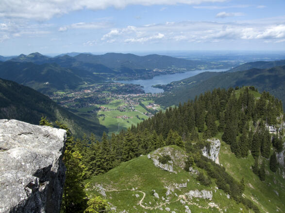 Gipfelschau auf den Tegernsee