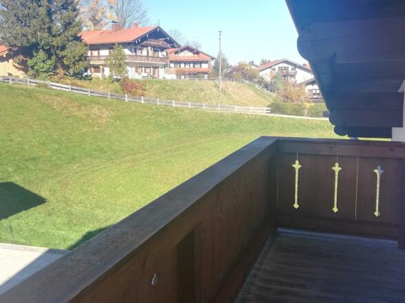 Balkonblick Richtung Rottach