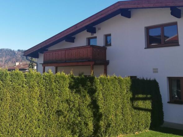 Ansicht Gartenseite Balkon