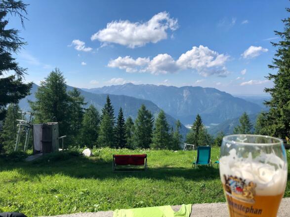 Ausblick vom Hochkogelhaus Richtung Feuerkogel