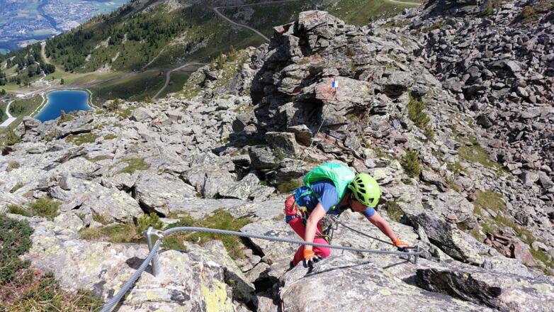 Glungezer-Klettersteig, neu eröffnet im Juli 2022.