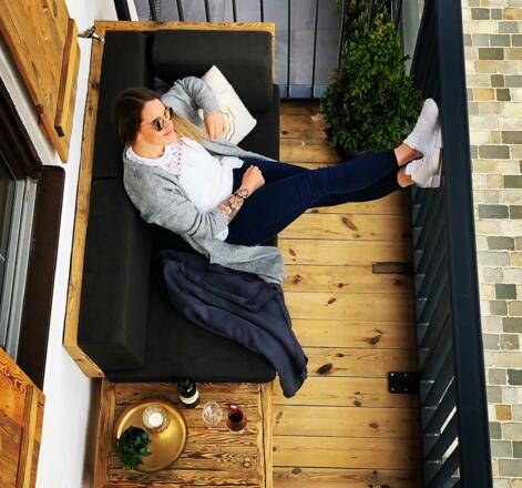 gemütlicher Balkon