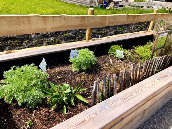 Kräuterbeet am Dorfbach