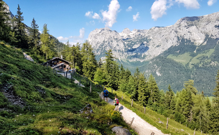 Aufstieg über die Schärtenalm