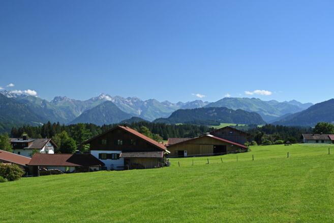 Blick auf die Berge
