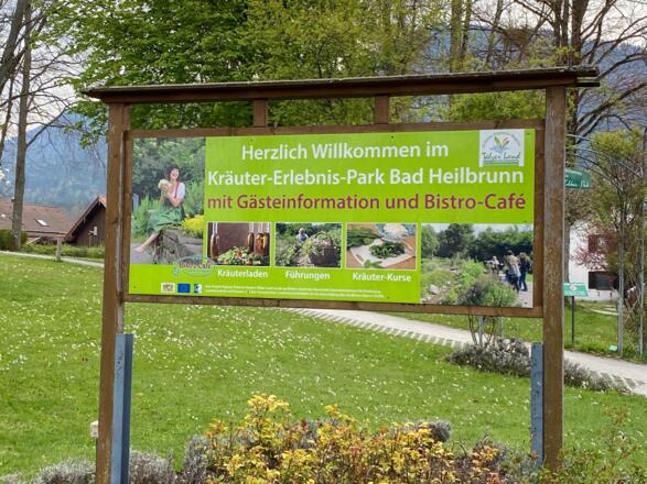 Kräuter-Erlebnis-Park Willkommens-Schild