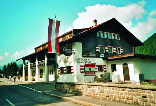 Walserschanz - Grenze zwischen Kleinwalsertal und Deutschland