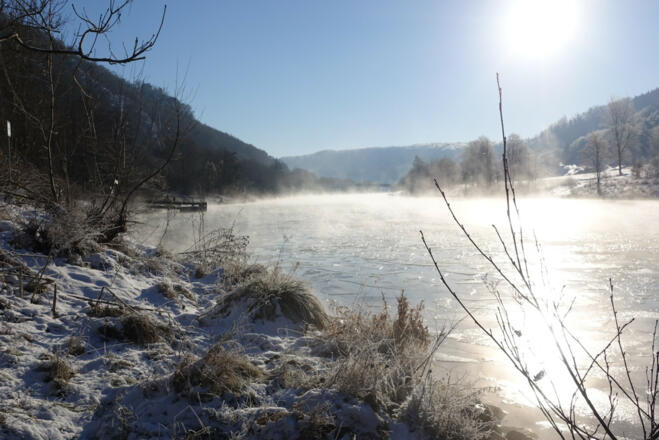 Winteridylle am RMD-Kanal