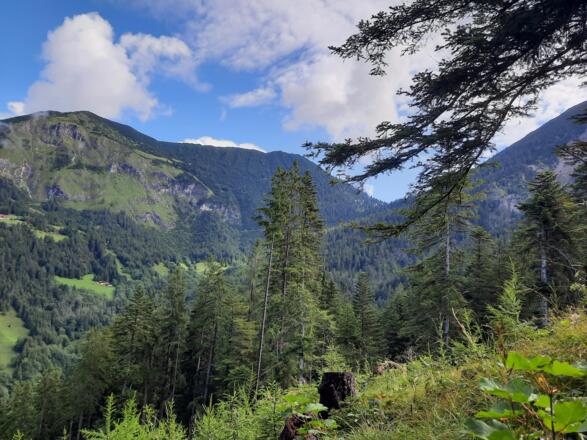 Blick Richtung Hoher Fraßen und Tiefenseesattel