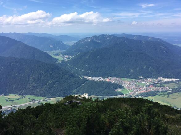 Blick in die Ammergauer Alpen