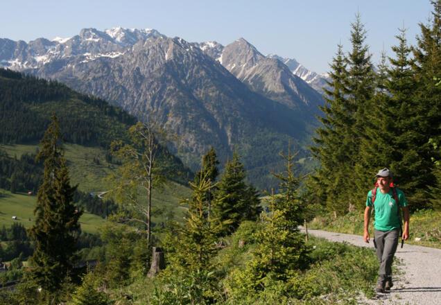 Start oberhalb von Oberjoch.