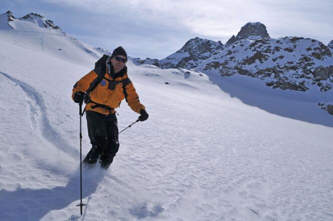 Sattelkopf, Abfahrt über den Verhupfgletscher
