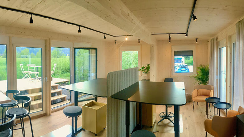 Das Dorfbüro von innen