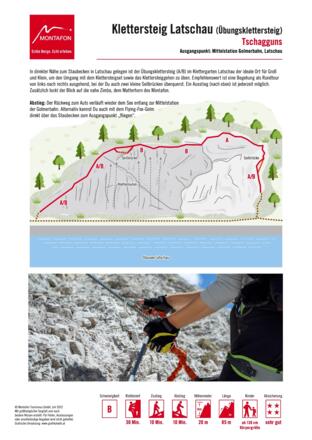 Topo Klettersteig Latschau