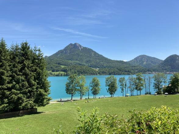 Blick Badeplatz Stöllinger Richtung Schober