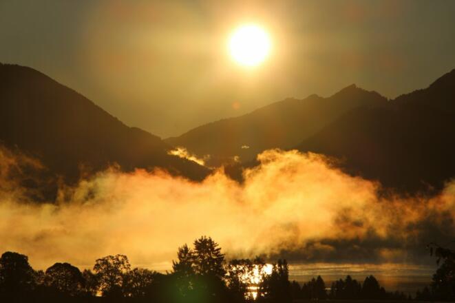 Stögerhof - Sonnenaufgang Herbst