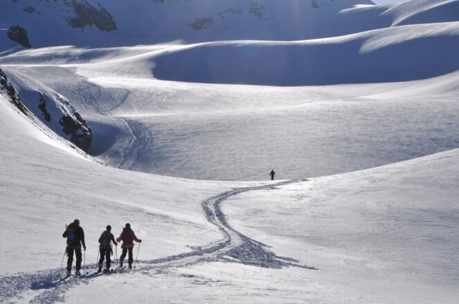 Anstieg zum Silvrettagletscher