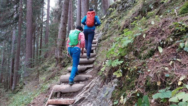 Der gute Weg führ uns immer weiter hinauf