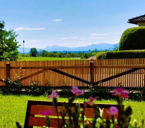 Unser Ausblick in die Berge