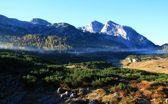 Panorama von der Traunsteiner Hütte