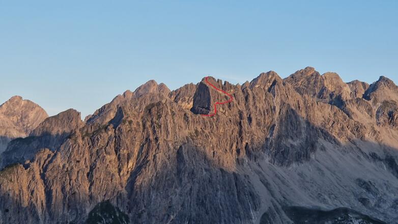 Routenskizze, Ostansicht