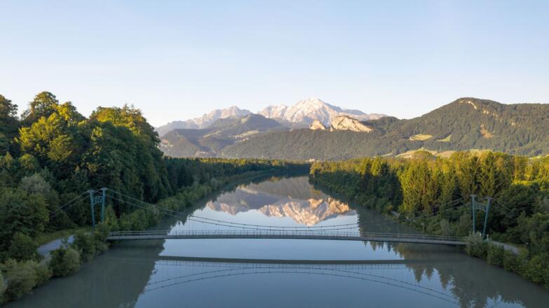 Ursteinsteg an der Salzach in Puch bei Salzburg