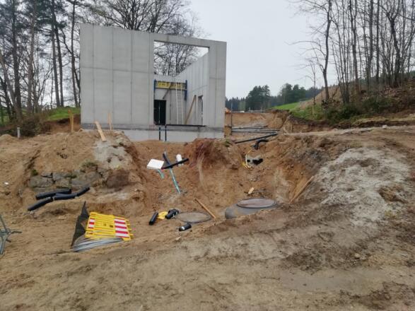 Bau Entsäuerungsanlage Graben