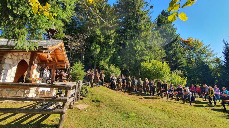 Hubertusmesse auf der Schönalm in Puch