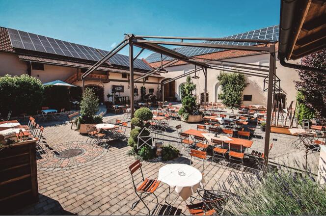 Terrasse im Innenhof