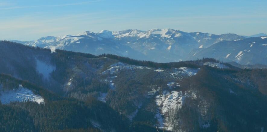 Ausblick zum Dürrensteigkamm