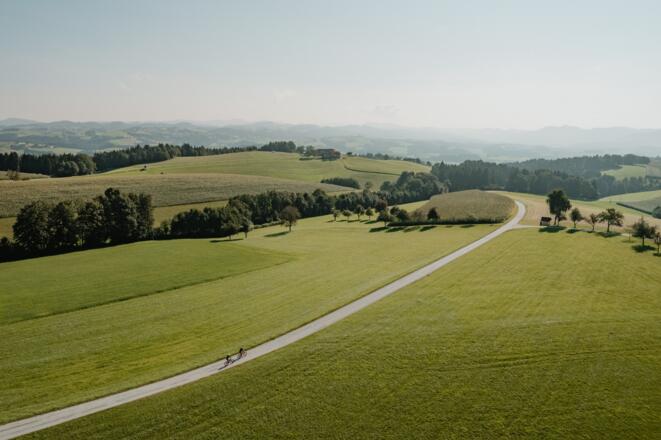 Radtour am Donauradweg Höhenrücken Münzbach