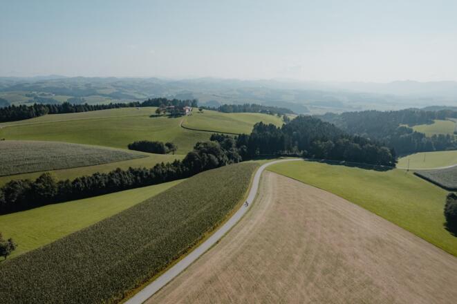 Radeln auf den Höherücken mit Blick ins Machland