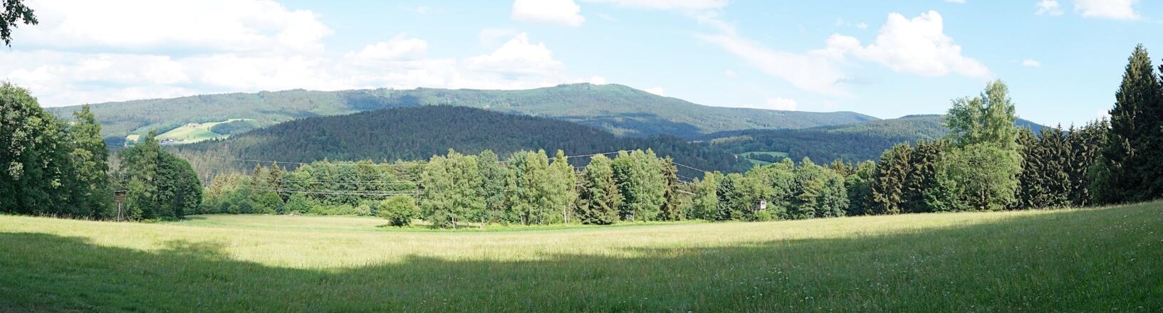 Panorama vom Weg nach Berger