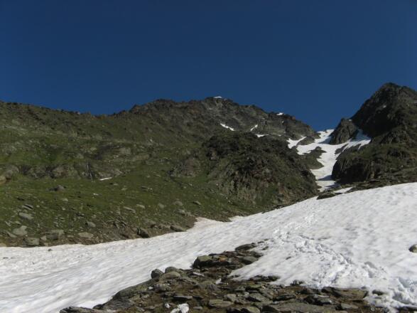 Abstieg vom Gurgler Eisjoch im unteren Bereich