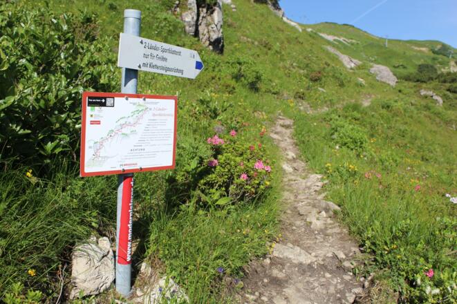 Abzweigung zum Einstieg