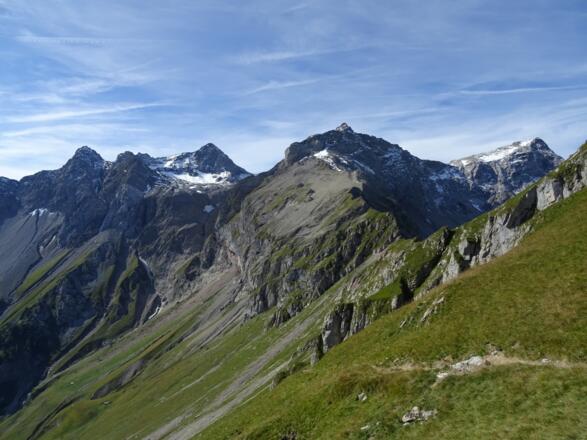 Blick zurück auf den Aufstiegsweg