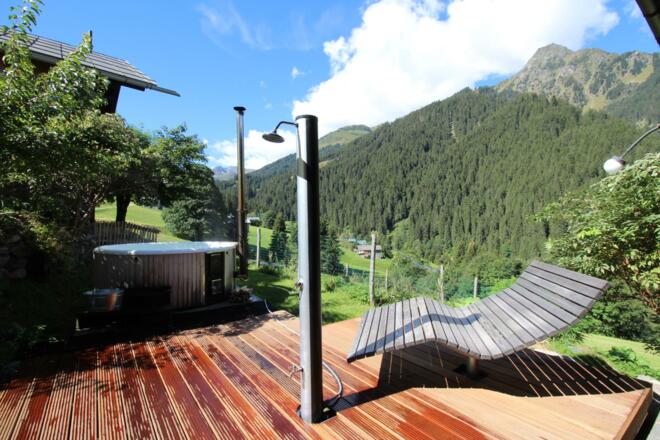 Wellness - mit Blick auf die Madrisa