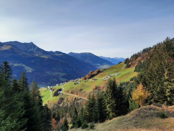 Blick zurück Richtung Fontanella
