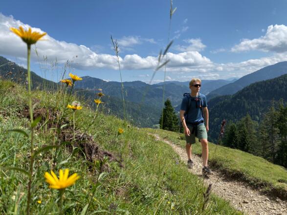 Ideal zum Wandern: Der schöne Steig auf den Seebergkopf.