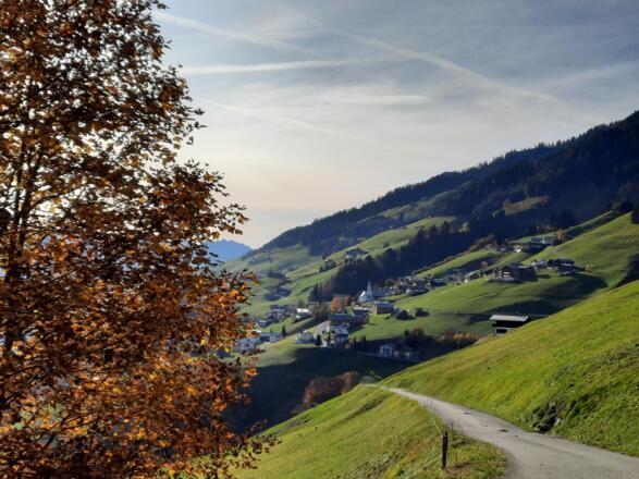 Zurück zum Ausgangspunkt mit Blick Richtung Fontanella