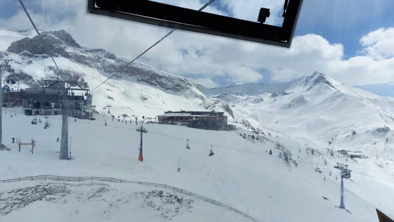 Mit der Silvrettabahn auf die Idalpe.